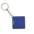 Tape Measure 3' w/ Level - Key Ring & Chain - Blue